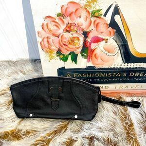 Charles Jourdan 100% genuine pebbled leather Wristlet